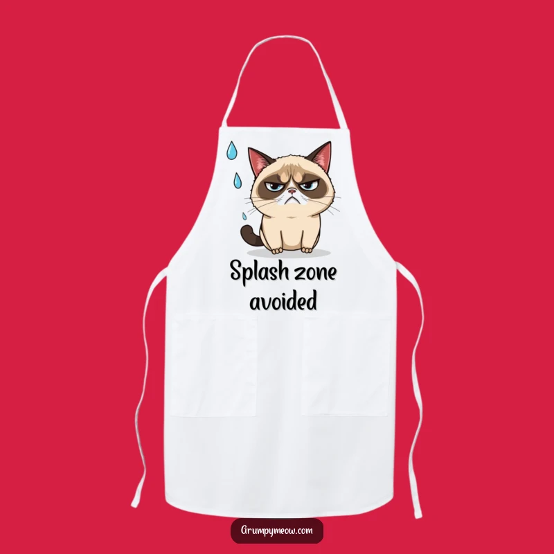 Funny Grumpy Rain Chef Apron, Cook Despite the Drizzle - Perfect Funny Gift