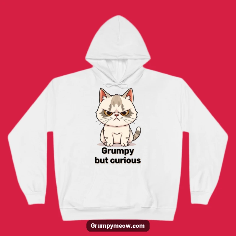 Cozy Funny Grumpy Cat Tail Hoodie: Warmth with a Hint of Mischief
