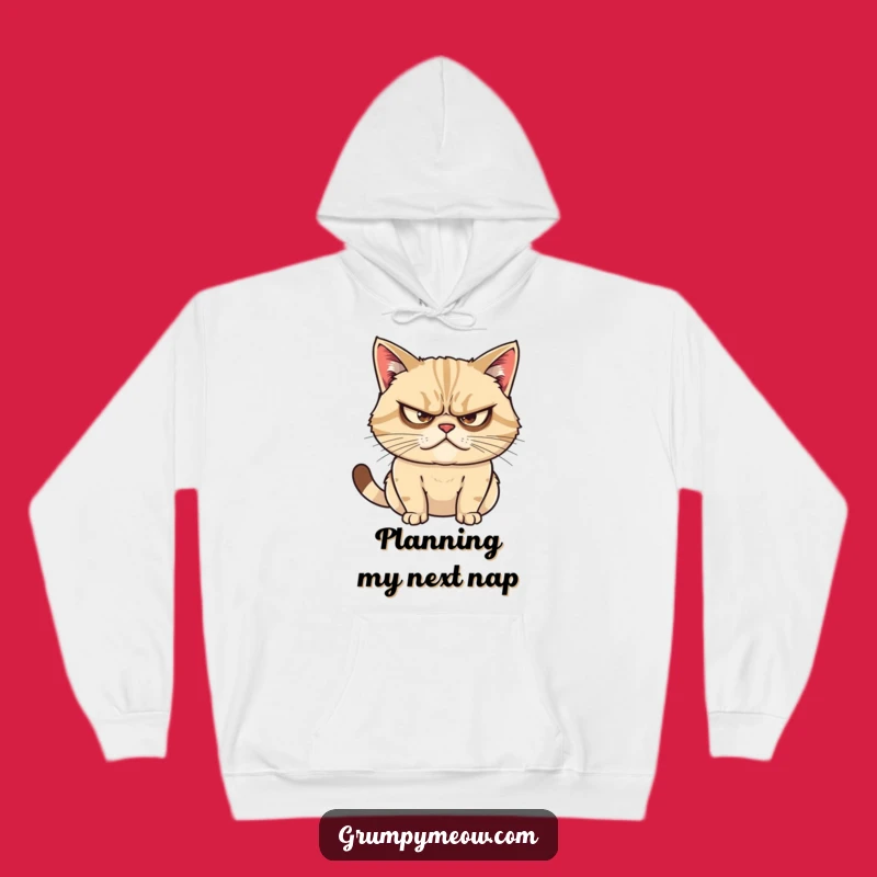 Cozy Funny Grumpy Cat Hoodie - Keep Warm While Plotting Mischief
