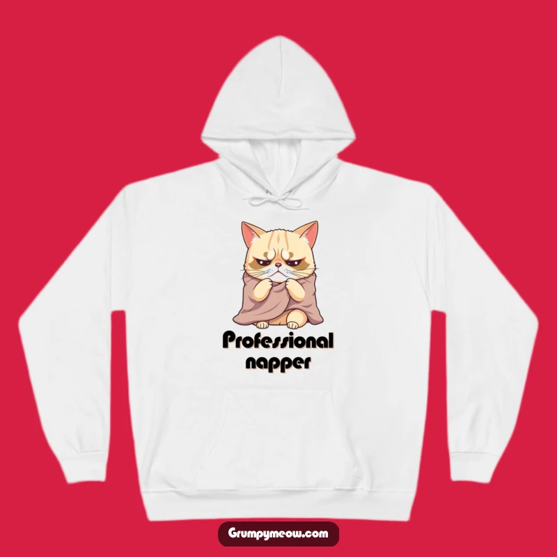 Funny Grumpy Cat Blanket Hoodie - Ultimate Cozy & Comfy Humor Gift Apparel