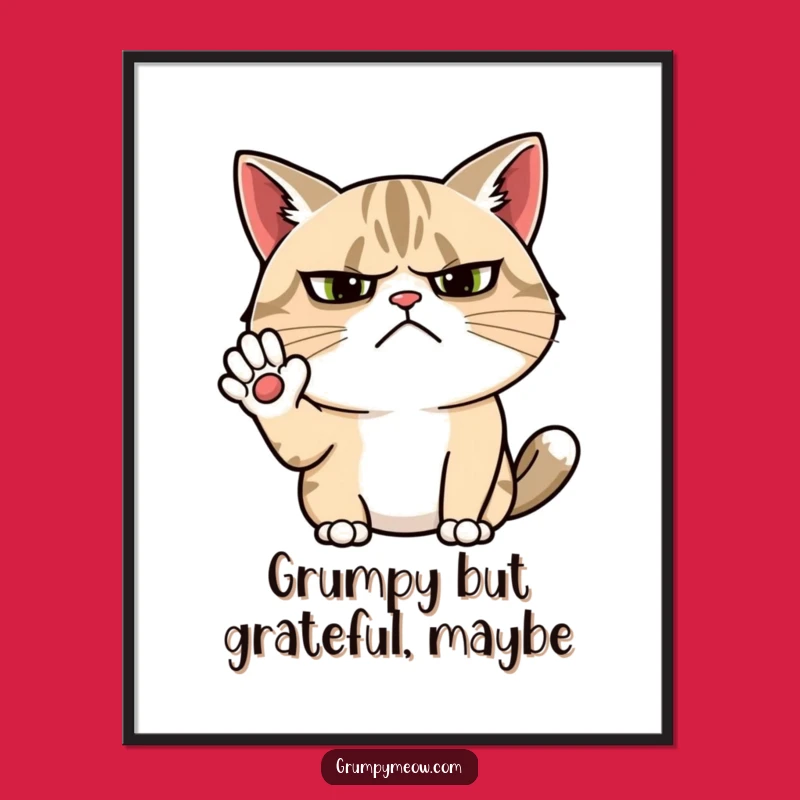 Free Printable Grumpy Cat Wall Art - Funny Downloadable Decor for Sarcastic Spaces
