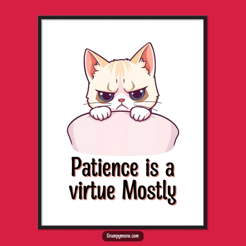 Funny Grumpy Cat Wall Art Free Printable: Sarcastic Cat Decor Download