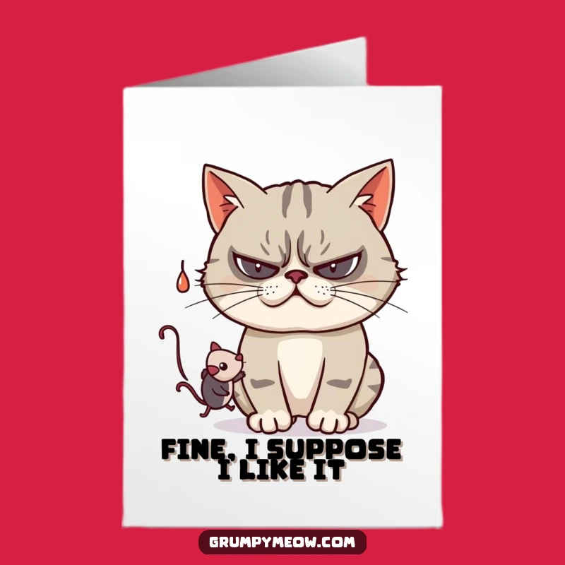 Free Printable Grumpy Cat Thank You Card: Playful Toy Swat Downloadable Gift