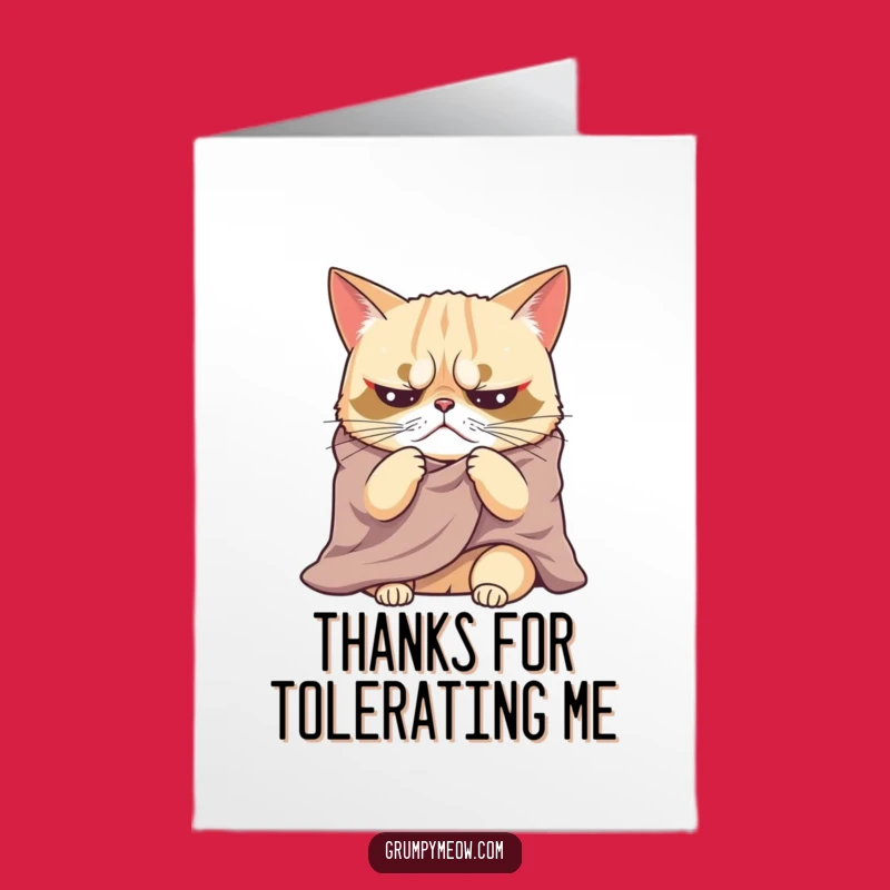 Free Printable Grumpy Cat Card: Thank You with a Dramatic Sigh