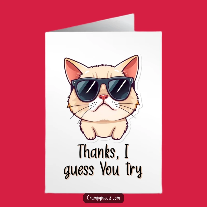 Free Printable Grumpy Cat Thank You Card: Rude & Stylish Feline Downloadable Gift