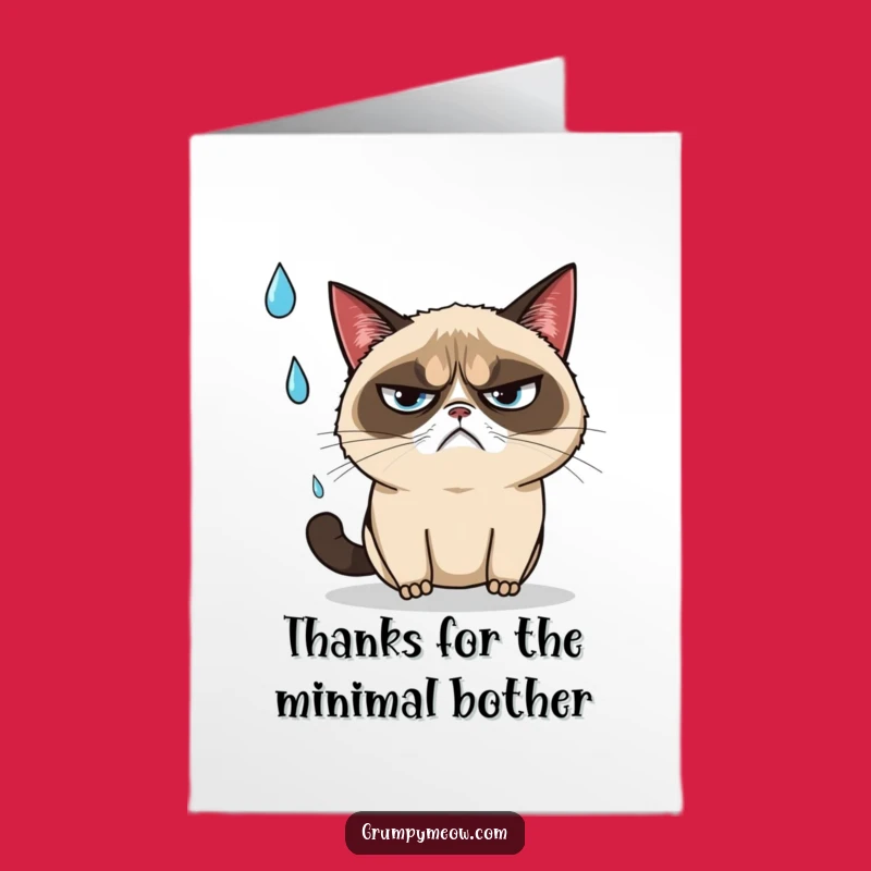 Free Printable Thank You Card: Grumpy Cat Dodges Thanks, Funny Downloadable Gift