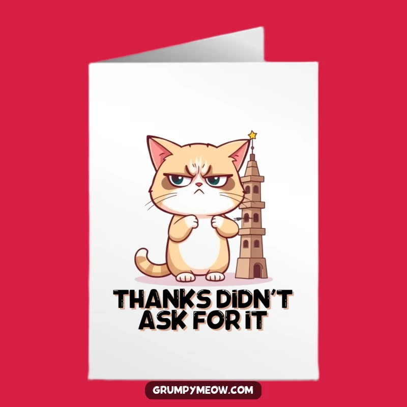 Free Printable Thank You Card: Grumpy Cat Judges - Dry Downloadable