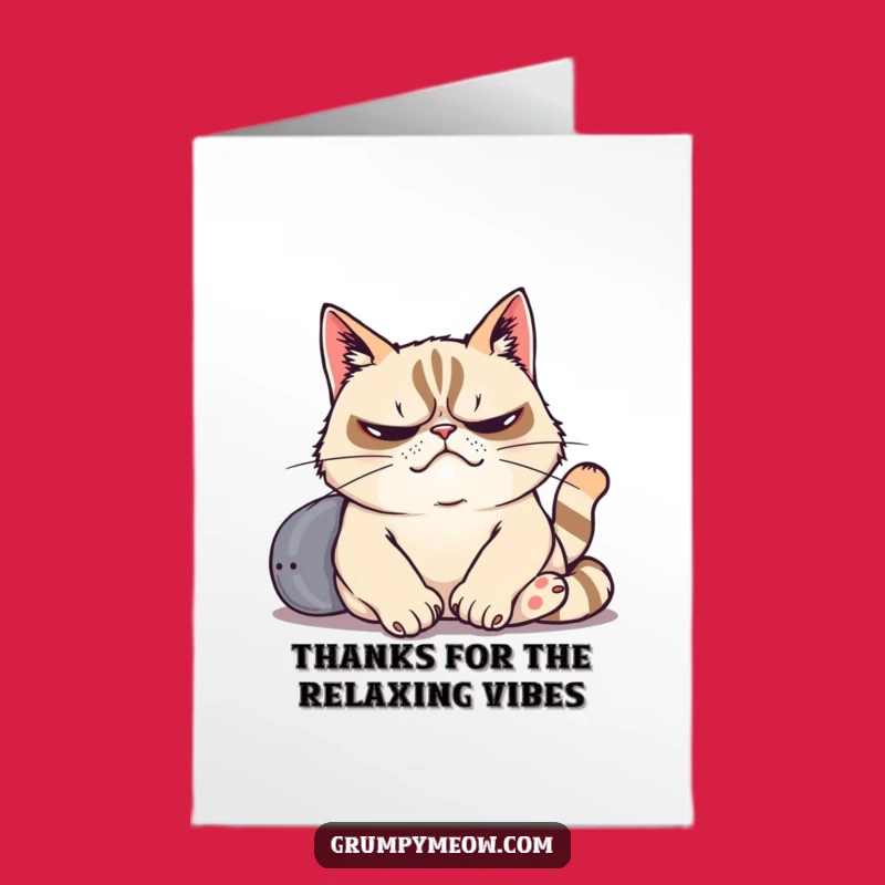 Free Printable Grumpy Cat Thank You Card: Sigh of Thanks, Funny Downloadable Gift