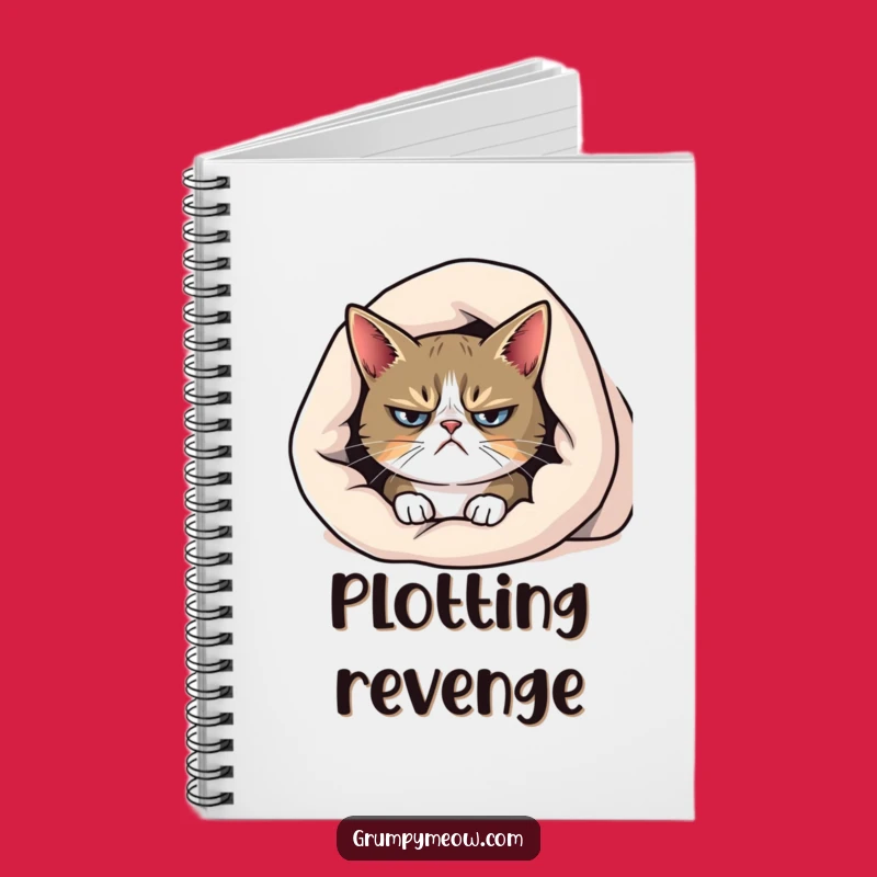 Funny Grumpy Cat Blanket Notebook - Journal Your Grumps
