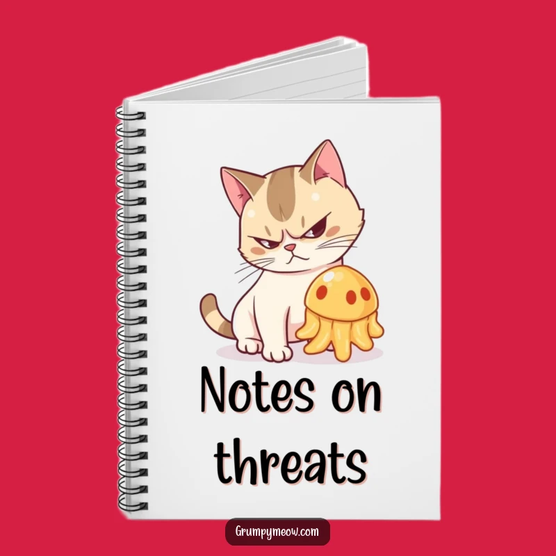 Funny Grumpy Cat Jelly Hiss Notebook - Journal for Fierce Thoughts Gift