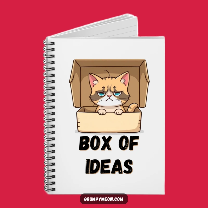 Funny Grumpy Cat Notebook, Jot Down Your Thoughts with Hilarious Feline Wit - A Gift