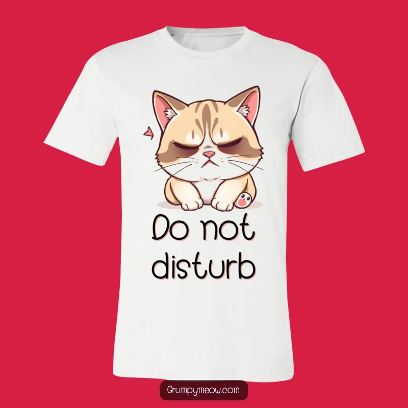 Funny Grumpy Cat Nap Disturbed T-Shirt: Do Not Disturb!