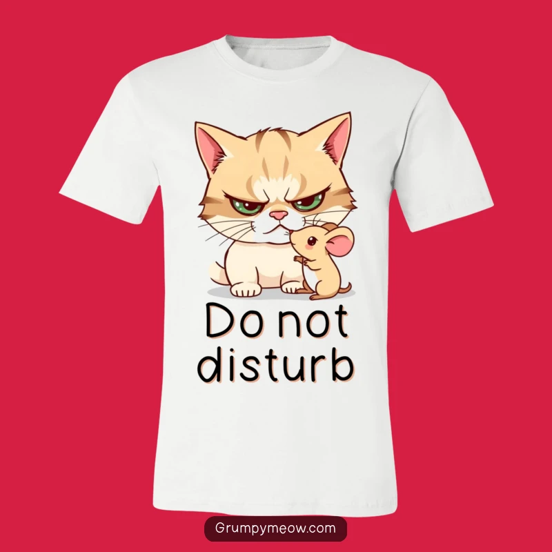 Funny Grumpy Cat Toy Mouse Mischief T-Shirt - Ultimate Gift for Cat Fanatics