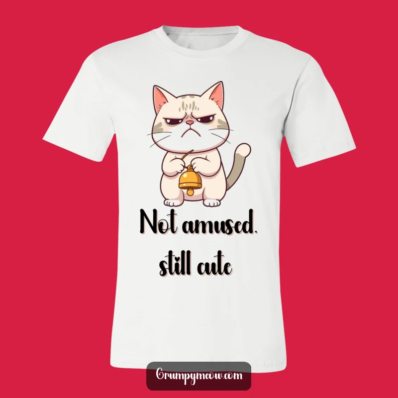 Grumpy Cat Bell Play T-Shirt: Wear Your Reluctant Joy, Perfect Funny Gift