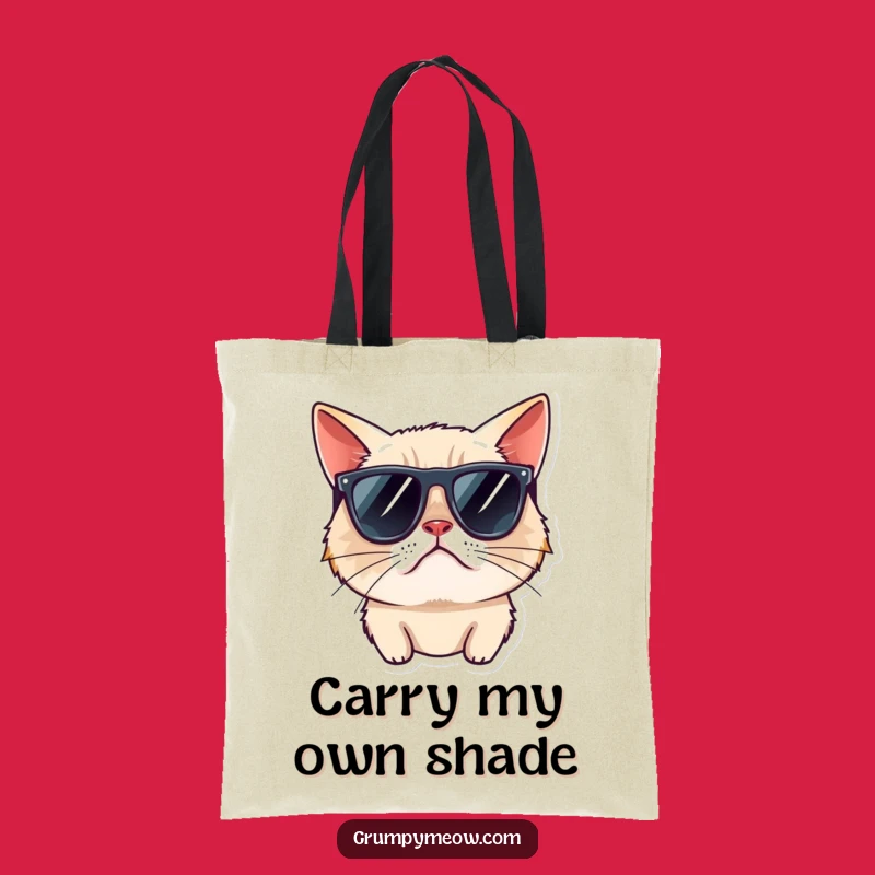Funny Grumpy Cat Sunglasses Tote Bag - Carry Your Coolness Everywhere