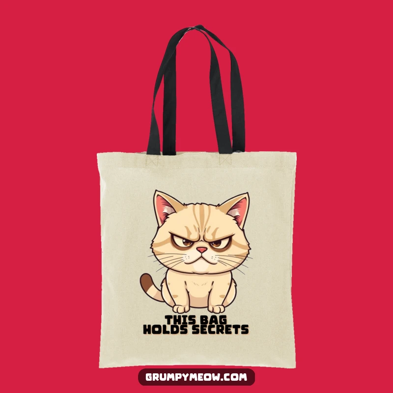 Funny Grumpy Cat Tote Bag - Carry Your Plans in Style
