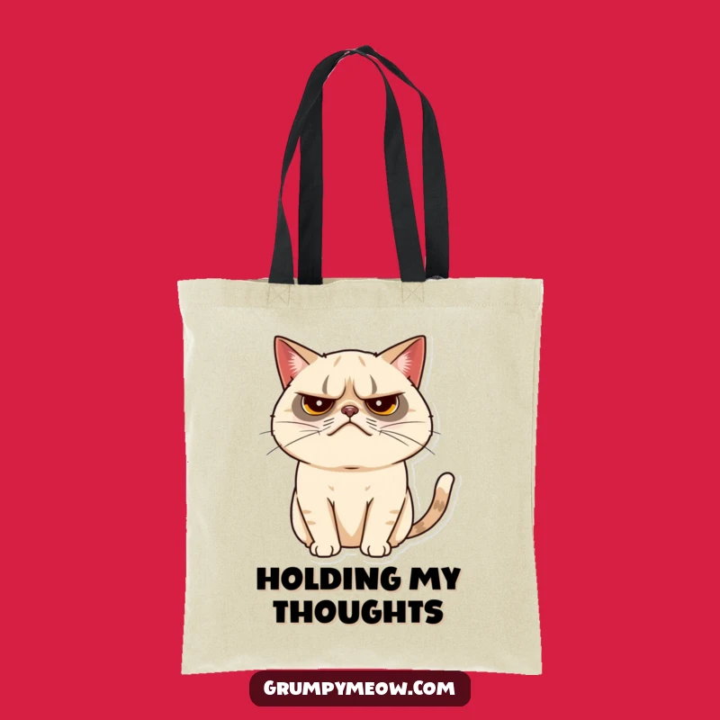 Funny Grumpy Cat Tail Twitch Tote Bag - Carry Your Subtle Moods